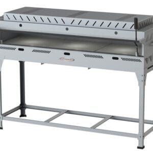 Pizza Grill Fixo Refratário Luxo c/ Cavalete - 1000 x 500 mm c/ 3 infravermelhos Itajobi Fogões