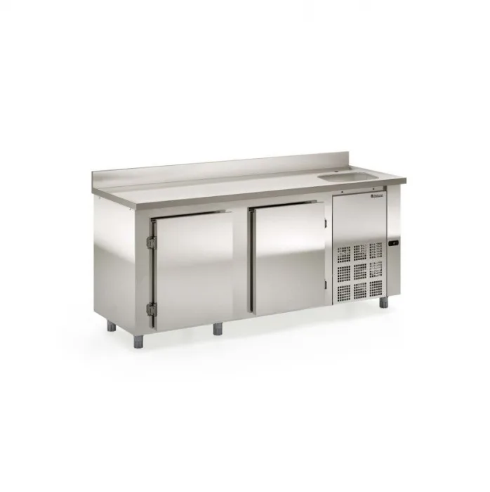 BALCÃO REFRIGERADO DE ENCOSTO COM CUBA LADO DIREITO GELOPAR GBFE-200CD/AI BALCÃO REFRIGERADO DE ENCOSTO COM CUBA LADO DIREITO GELOPAR GBFE-200CD/AI