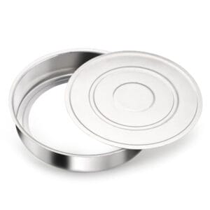 Assadeira Redonda Alta com Fundo Falso Alumínio Nacional