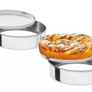 Assadeira Redonda com Fundo Falso com Forma de Pizza Alumínio ABC