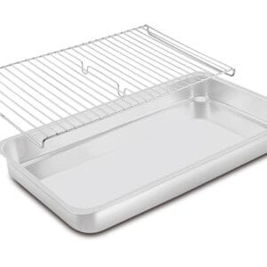 Assadeira Retangular Forno GN com Grelha Alumínio ABC