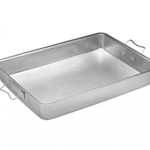 Assadeira Retangular Hotel Estampada com Alças Alumínio ABC