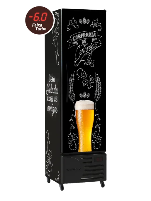 Cervejeira Refrigerada Slim - CRV-250/B - Lousa de Bar - Conservex Cervejeira Refrigerada Slim - CRV-250/B - Lousa de Bar - Conservex