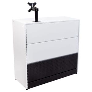 BALCÃO CAIXA CRISTAL AÇO