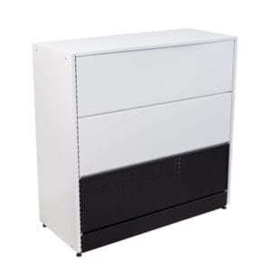 BALCÃO FECHADO CRISTAL AÇO