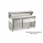BALCÃO REFRIGERADO CONDIMENTADOR PARA 11 CUBAS GELOPAR GBPZ-200