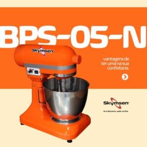 BPS-05-N - BATEDEIRA PLANETARIA LARANJA, 5 LITROS - 500 W 127-220 V SKYMSEN