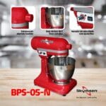 BPS-05-N - BATEDEIRA PLANETÁRIA VERMELHA, 5 LITROS - 500 W 127-220 V SKYMSEN