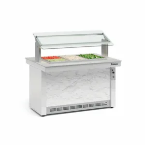 BUFFET REFRIGERADO PARA 06 CUBAS LINHA VITRA GELOPAR GBRF-140BR