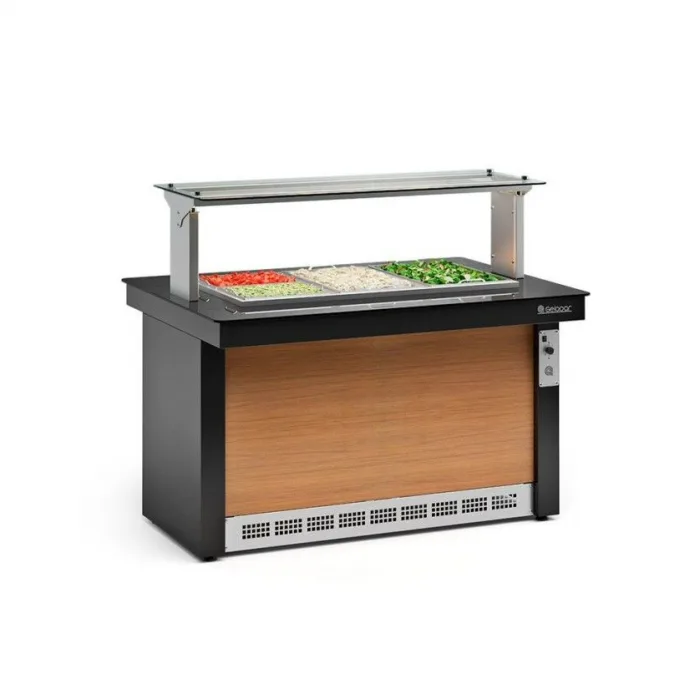BUFFET REFRIGERADO PARA 06 CUBAS LINHA VITRA GELOPAR GBRF-140PR BUFFET REFRIGERADO PARA 06 CUBAS LINHA VITRA GELOPAR GBRF-140PR