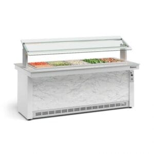 BUFFET REFRIGERADO PARA 10 CUBAS LINHA VITRA GELOPAR GBRF-200BR