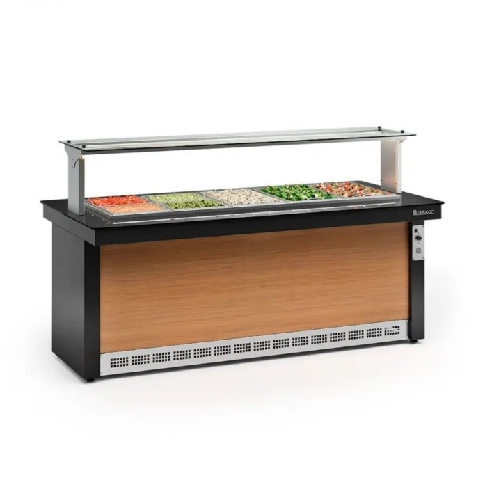 BUFFET REFRIGERADO PARA 10 CUBAS LINHA VITRA GELOPAR GBRF-200PR BUFFET REFRIGERADO PARA 10 CUBAS LINHA VITRA GELOPAR GBRF-200PR