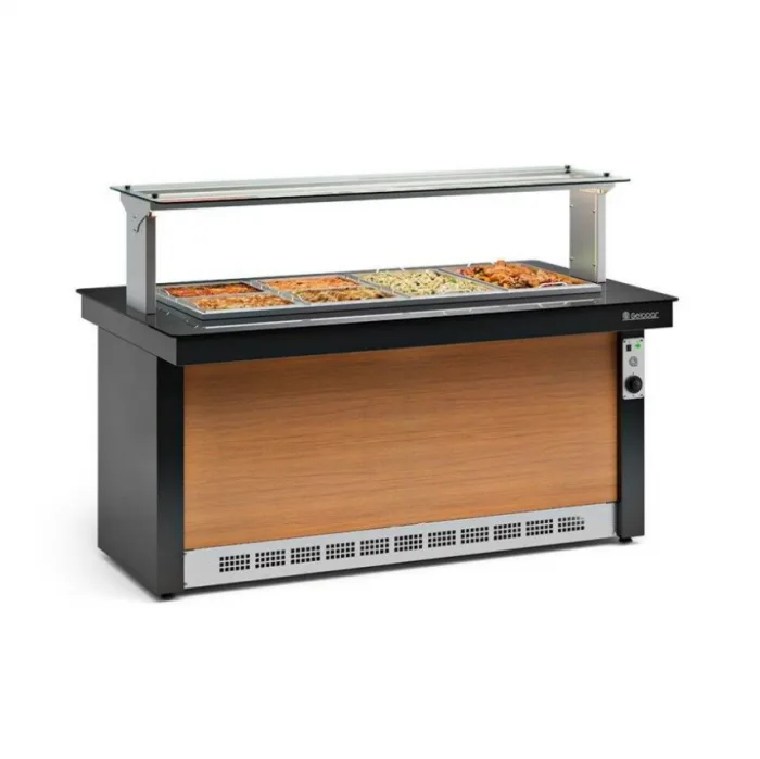 BUFFET TÉRMICO PARA 08 CUBAS VITRA GELOPAR GBTA-175 PR BUFFET TÉRMICO PARA 08 CUBAS VITRA GELOPAR GBTA-175 PR