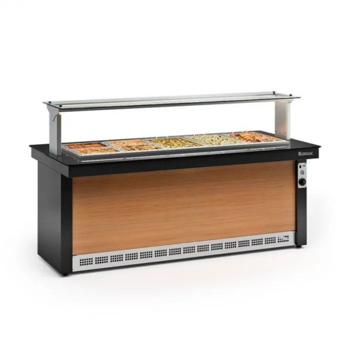 BUFFET TÉRMICO PARA 10 CUBAS VITRA GELOPAR GBTA-200 PR BUFFET TÉRMICO PARA 10 CUBAS VITRA GELOPAR GBTA-200 PR