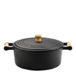 Caçarola Alça de Madeira com Tampa de Ferro Santana