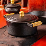 Caçarola Alça de Madeira com Tampa de Ferro Santana