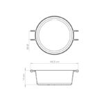 Caçarola Alça de Madeira com Tampa de Ferro Santana