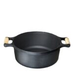 Caçarola Alça de Madeira com Tampa de Vidro Santana