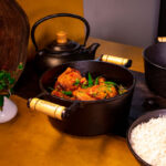 Caçarola Alça de Madeira com Tampa de Vidro Santana