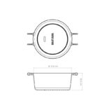 Caçarola com Tampa de Alumínio Santana