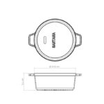 Caçarola Neo Com Tampa de Vidro Santana