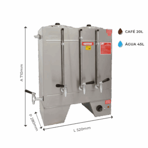 Cafeteira Linha Pro – Retangular – CIP20 Consercaf