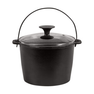 Caldeirão 18 cm Tampa de Vidro Santana