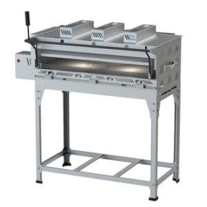 Pizza Grill Giratório c/ Motor Refratário Luxo - 1000 X 500 C/ cavalete Itajobi Fogões