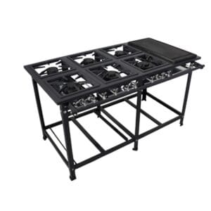 FOGÃO 6 BOCAS C/ CHAPA 30X30 BP 3QSP 3QDP - LINHA ECONOMIC Itajobi Fogões