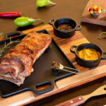 Chapa com Molheira e Suporte de Madeira Santana