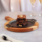 Chapa Ferro Redonda Ø20 e Suporte de Madeira Santana