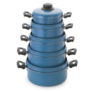 Conjunto Caçarolas Color 16 a 24 Alumínio Nacional