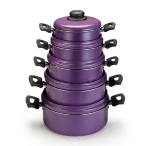 Conjunto Caçarolas Color 16 a 24 Alumínio Nacional