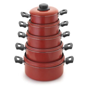 Conjunto Caçarolas Color 16 a 24 Alumínio Nacional