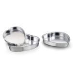 Conjunto de Assadeiras Coração 1 A 3 Alumínio Nacional