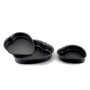 Conjunto de Assadeiras Coração AA 1 a 3 Alumínio Nacional