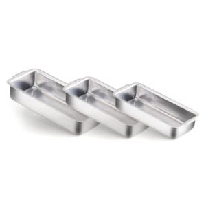 Conjunto de Assadeiras de Pão Alumínio Nacional