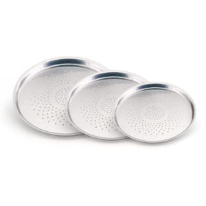 Conjunto de Assadeiras de Pizza Furada 1 a 3 Alumínio Nacional