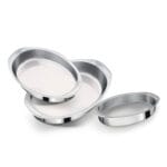 Conjunto de Assadeiras Oblonga (Oval) 1 A 3 Alumínio Nacional