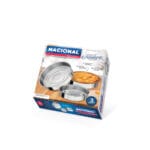 Conjunto de Assadeiras Redonda Alta com Fundo Falso 1 A 3 Alumínio Nacional