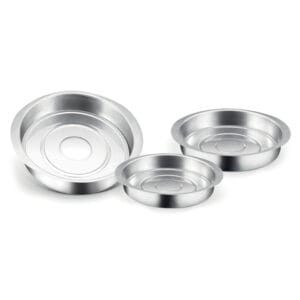 Conjunto de Assadeiras Redonda com Aba 1 a 3 Alumínio Nacional
