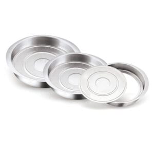 Conjunto de Assadeiras Redonda com Aba e Fundo Falso 1 a 3 Alumínio Nacional