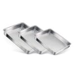 Conjunto de Assadeiras Retangular Alta 1 A 3 Alumínio Nacional