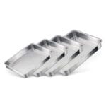 Conjunto de Assadeiras Retangular Alta 1 A 4 Alumínio Nacional