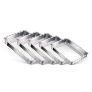 Conjunto de Assadeiras Retangular Alta 1 a 5 Alumínio Nacional