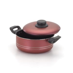 Conjunto de Caçarola Cereja 18 a 24 com Tampa de Alumínio + Fervedor 14 Alumínio Nacional