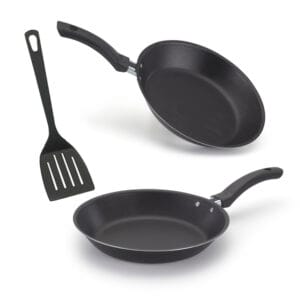 Conjunto Frigideiras Francesa AA 16 e 20 com espátula Alumínio Nacional