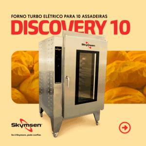 DISCOVERY 10 - FORNO TURBO ELÉTRICO PARA 10 ASSADEIRAS - 20.000 W 220 V SKYMSEN