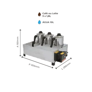 Esterilizador – Automático – 3 bules – EA31 / EA32 Consercaf
