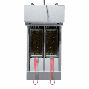 FE28S - FRITADEIRA ELÉTRICA SPLIT ZONA FRIA 2x14 LITROS, INOX, TRIFÁSICA - 16.000 W 220 V SKYMSEN